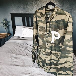 SOLD Portland Gear Camo Waterproof Windbreaker